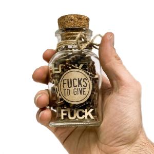 ギフトジャー Jar of Fucks (5oz) Gift Jar"Fucks to Give"｜mj-market