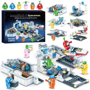 アモングアス アモンガス おもちゃ 人形 Space Kill Game Figures Toys Building Blocks,Space Alien Figures Peluche Game Model Kit Bricks Classic Kids Toy