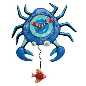 アレン デザイン 振り子時計 青いカニ Allen Designs Blue Crab Pendulum Clock｜mj-market