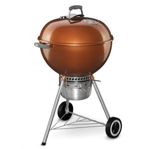 Weber ウェーバー バーベキュー グリル BBQ 14402001 Original Kettle Premium Charcoal Grill, 22-Inch, Copper カッパー｜mj-market