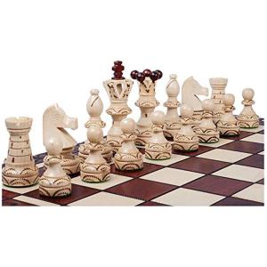 チェスセット Wooden Chess Pieces Embassy- Felted, Weight...
