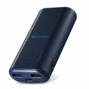 エレコム elecom モバイルバッテリー 6700mAh コンパクト リチウムイオン電池 お任せ充電対応 USB-A(メス)×2 ブルー｜mj-v