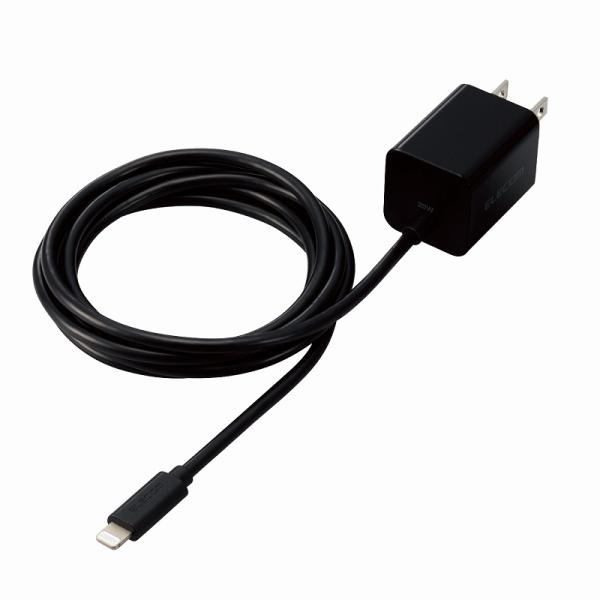 エレコム elecom USB Type-C 充電器 PD 対応 20W ライトニングケーブル 一体...