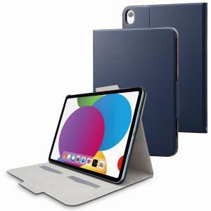 エレコム elecom iPad 10.9インチ 第10世代 ( 2022 ) 用 ケース ソフトレザー カバー 手帳型 スリープ対応 マグネット フラップ フリーアングル カードポケット｜mj-v