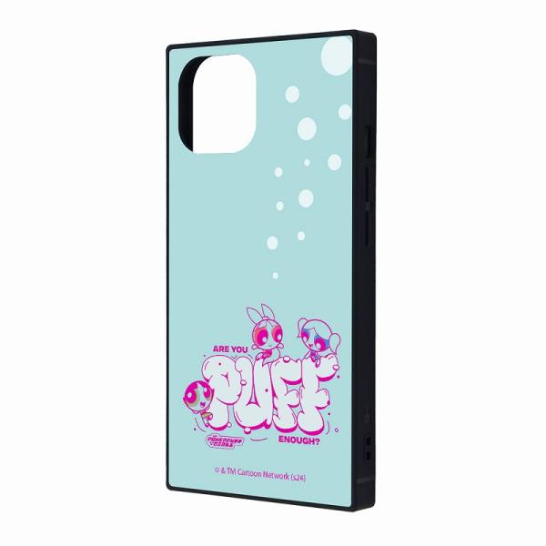 iPhone 15 / 14 / 13 パワーパフガールズ / KAKU 衝撃吸収 バンパー スクエ...