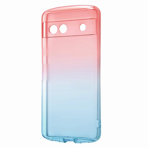 Google Pixel 7a 耐衝撃 TPUソフトケース グラデーション GREA/レッド/ブルー