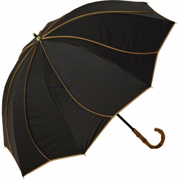 【送料無料】ショート丈日傘 55cm8本骨 花びら ブラック×ベージュ (KIZAWA) [M55H...