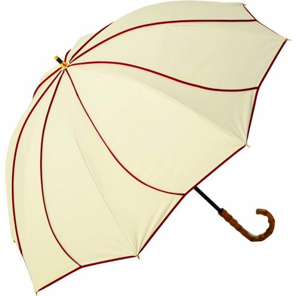 【送料無料】ショート丈日傘 55cm8本骨 花びら オフ×レッド (KIZAWA) [M55HB-0...
