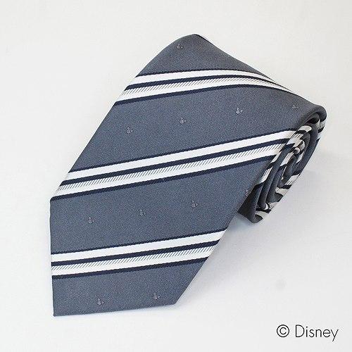 【送料無料】ディズニーネクタイタイバーセット DN902511-2 グレー