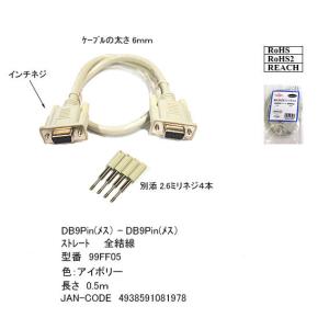 DB9P-DB9P ストレート メス/メス 0....の商品画像