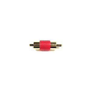 RCA(オス/オス)変換アダプタ(赤) [カモ...の詳細画像1