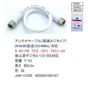 S4C-FBアンテナケーブル 0.3m&...の商品画像
