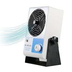 風量調整可能 KUWAN イオナイザーファン 静電気除去 アンチスタティックファン