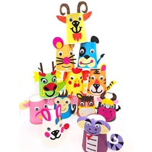 Due Gattini ドゥエガッティーニ 紙コップ 工作 キット 12種類の動物を作ろう 幼児 手作り フェルト Diy クラフト 想像力 巧緻 O4chlmmuln Www Lecailloudufaron Fr
