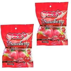 OZZY いちごグミ 4個入り 2袋 オージー ストロベリーゼリーグミ イチゴグミ Strawberry Jelly ASMR｜mjs-shop3