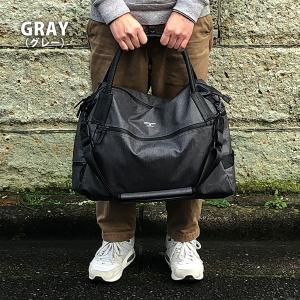 スクアーロ ワークス 耐水 ボストン ジムバッグ SQUALO WORKS 2Way Gym Boston Bag Black ブラック ショルダー 旅行 出張 通学 送料無料（沖縄は+900円）｜mjsoft