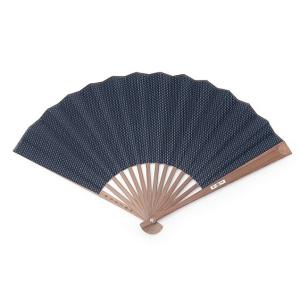 西川庄六商店 刺し子扇子 岡山産 ジャパンブル...の詳細画像1