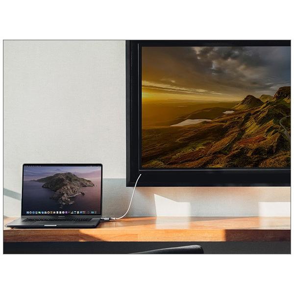 moshi USB-C to HDMI Adapter with Charging (Titaniu...