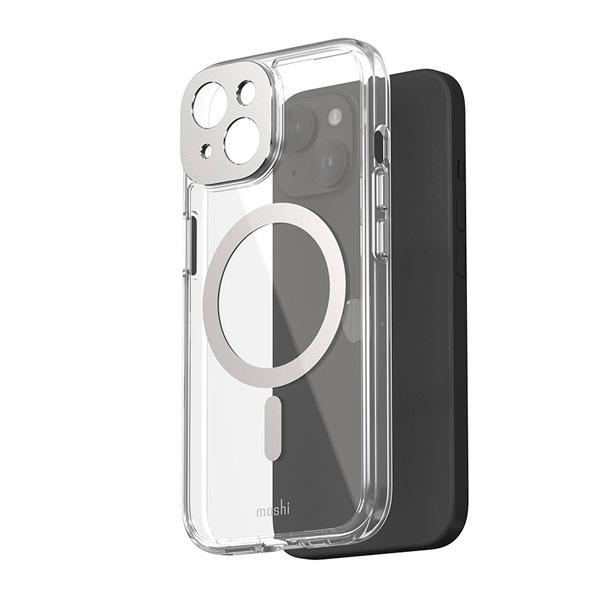 iPhone15対応 透明ケース moshi iGlaze for iPhone 15 アルミニウム...