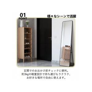 全身鏡 姿見 スタンドミラー 壁掛け兼用 飛散...の詳細画像3