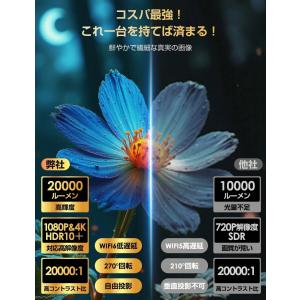 2026 改良版 20000LM プロジェクタ...の詳細画像4