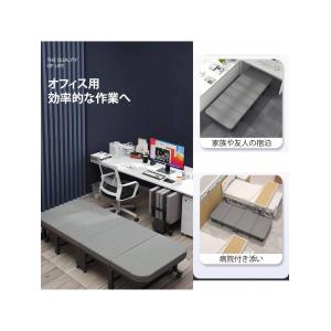 折り畳みベッド シングル 高反発マットレス付き...の詳細画像4