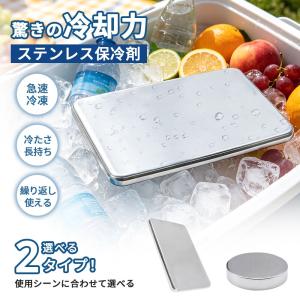 ＼急速冷凍＆長時間保冷！／保冷剤 ステンレス 長時間冷却 ステンレス保冷剤 お弁当 薄型 クーラーボックス 冷蔵 冷凍 コンパクト 冷却グッズ 繰り返し使用可能