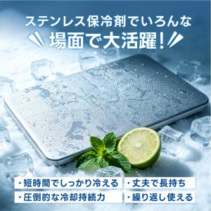 ＼急速冷凍&長時間保冷!/保冷剤 ステンレス ...の詳細画像1