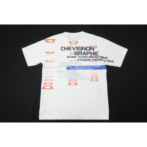 シェビニオン CHEVIGNON  Tシャツ  バックプリントプリントＴシャツ  グラフィックティー...