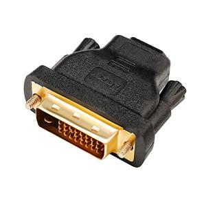 DTECH 双方向伝送 HDMI DVI-D 変換 アダプター HDMI メス to DVI ( 24+1 ) オス コンバーター HDMI｜mk-slp