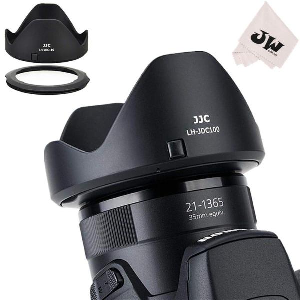 JJC 可逆式レンズフードと67mmフィルターアタブターリンク キット Powershot SX70...