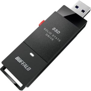 バッファロー ( BUFFALO ) PC対応 USB3.2(Gen2) TV録画 スティック型SSD 1TB ブラック Type-C付属