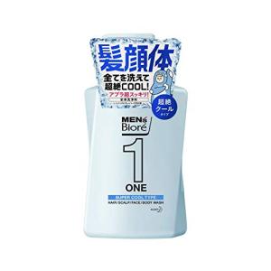 メンズビオレ ONE オールインワン全身洗浄料 超絶クール リフレッシュグリーンの香り ポンプ 480ml ボディソープ 爽快なリフレッシュ