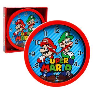 3692 スーパーマリオ Super Mario 掛け時計 時計 直径25cm ウォールクロック Wall Clock 並行輸入品｜MKヤフー店