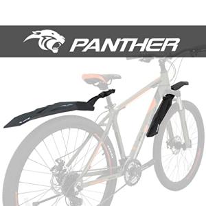 PANTHER (パンサー) スポーツ自転車フェンダー マッドガード 泥よけ 前後セット 簡単取り付け ロードバイク/クロスバイク/マウンテ