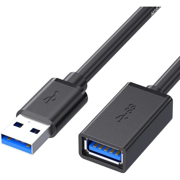 USB延長ケーブルUSB 3.05 Gbps高速データ転送A-A型オス・メスUSB延長線1.5 M（...