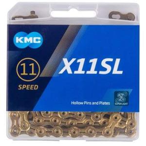 KMC X11SL チェーン 11スピード/11s/11速 118Links (ゴールド) 並行輸入品｜mk-slp