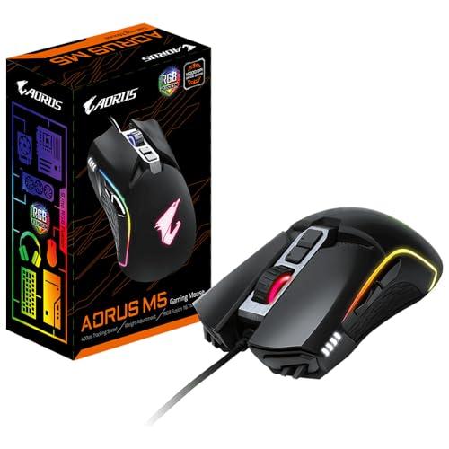 ゲーミングマウス GIGABYTE AORUS M5(USB有線 光学センサー オムロン製スイッチ ...