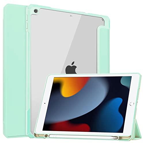 iPad 9世代 ケース 2021 iPad 第8世代/第7世代 2020/2019対応 クリア 透...