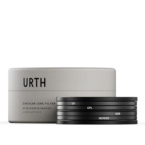Urth 58mm UV, 偏光 (CPL), ND8, ND1000 レンズフィルターキット (プ...