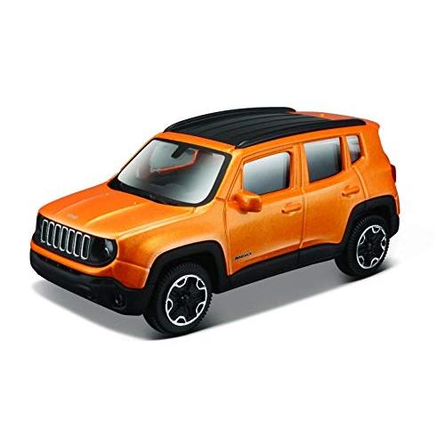 ブラーゴ ジープ レネゲード ミニカー 1/43 JEEP RENEGADE 2017 (オレンジ)...