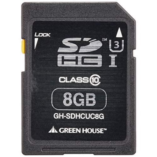 グリーンハウス 4K動画撮影に最適 UHSスピードクラス3対応の高速SDHCカード 8GB GH-S...