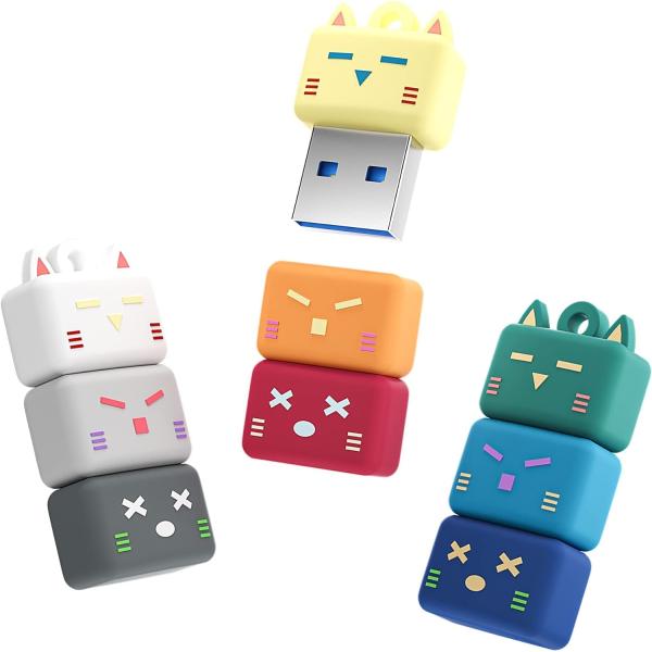 Bilious USB メモリJenna猫のデザインかわいいサムドライブ、防水&amp;小型メモリースティッ...
