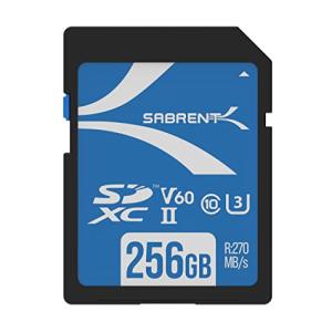 SABRENT 256GB、SDカード V60、UHS-IIメモリーカード、270MB/秒の高速転送、キヤノン、富士フイルム、パナソニック、