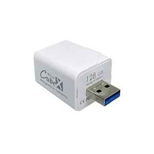 PIODATA iXflash Cube 128GB iphone ipad 対応 フォト ストレージ デバイス MFi認証 USB Typ