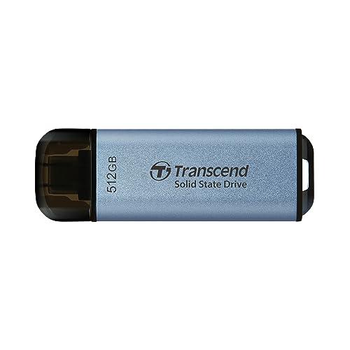 トランセンド ポータブルSSD 512GB USB Type-C 高速 最大1050 MB/s 超小...