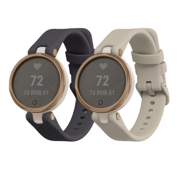 2x 交換ベルト 対応: Garmin Lily Sport バンド - シリコンバンド ソフト T...