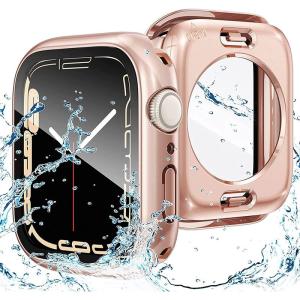 2023強化版AMAPC for Apple Watch ケース 360度全面防水 バンド 水泳・スポーツ専用 ガラスフィルム 一体型 ap