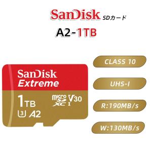 SanDisk マイクロSDカード microSDXC 1TB A2 UHS-I サンディスク U3 R:190MB/s W:130MB/s SDSQXAA-1TB-GN6MN Switch対応 海外パッケージ 正規品