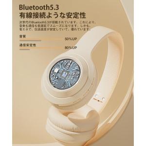 2025新型】 ワイヤレスヘッドホン Bluetooth5.3 イヤホン ヘッドセット